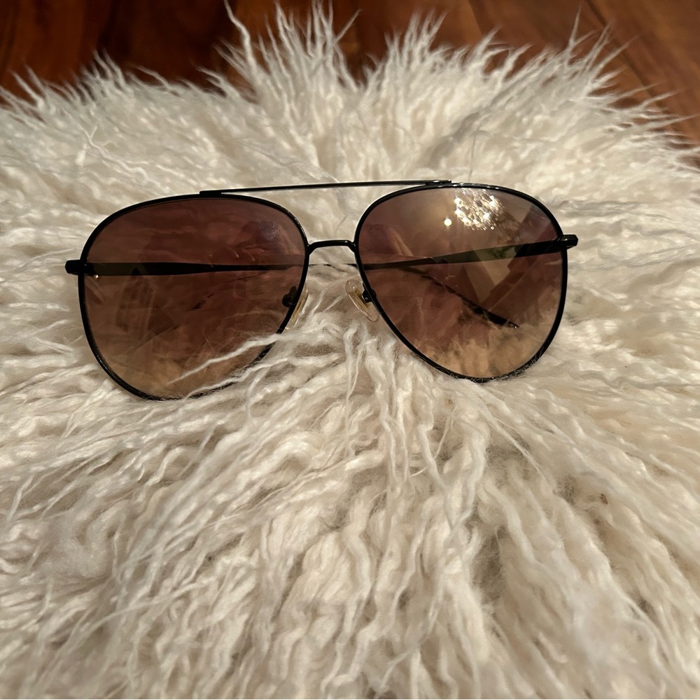 Diff Aviator Sunglasses With Brown Gradient Lense… - image 1